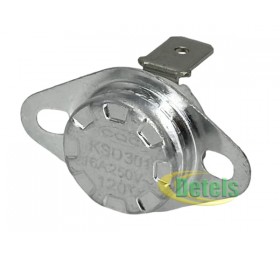Термостат (термопредохранитель) KSD301 / KSD302 250V 16A 120°C для масляного обо..